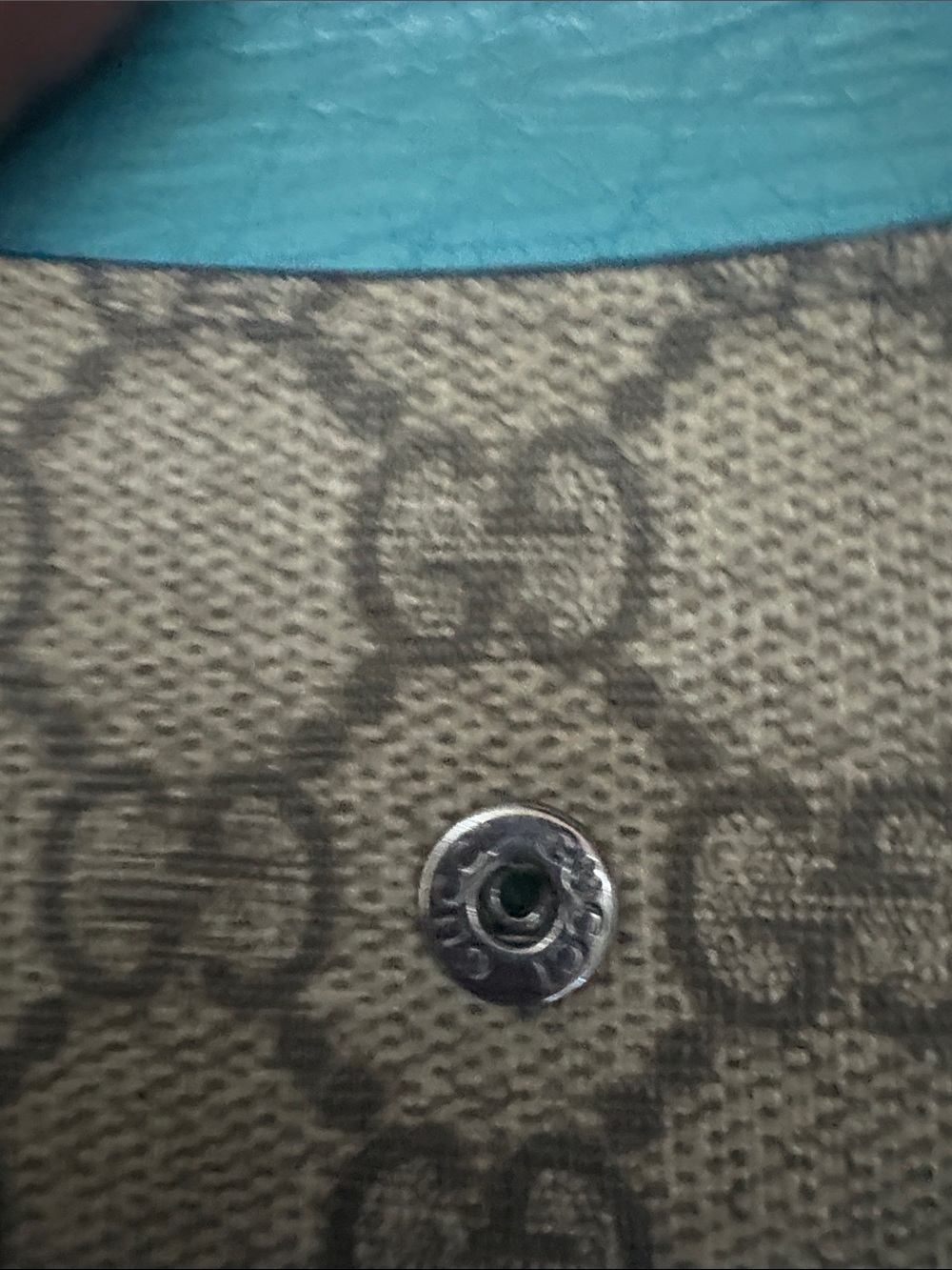Gucci Brown Monogram Fold-Over Wallet - Picture 2 of 12
